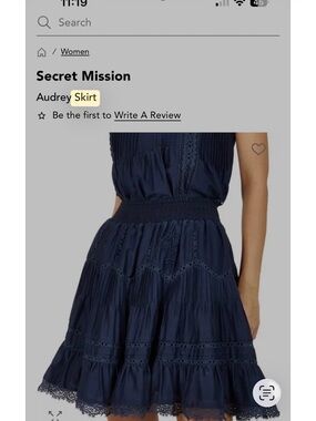 Secret Mission Audrey Skirt (silk)